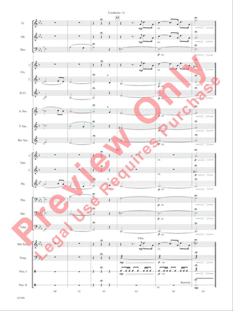 March of the Penguins, Opening Theme from The Harshest Place on Earth Concert Band scores gallery preview page 13