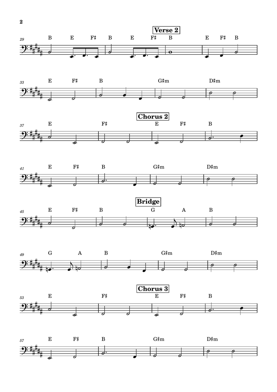 We Are The World We Are The World Bass Guitar scores gallery preview page 2