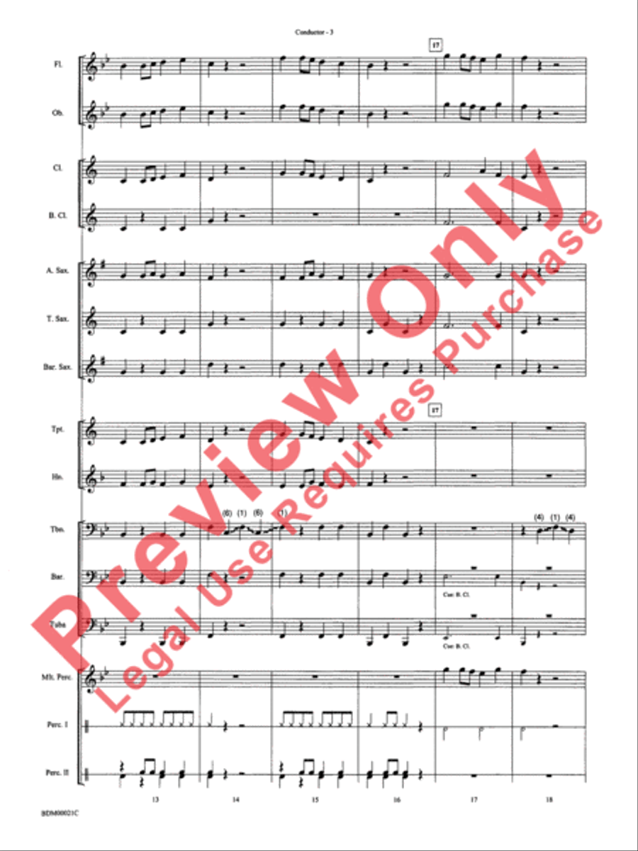 Slip and Slide Concert Band scores gallery preview page 6