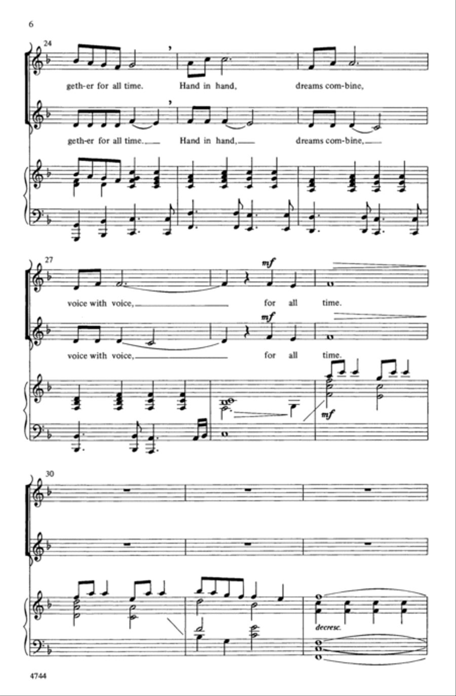 I Am a Small Part of the World Choir scores gallery preview page 4
