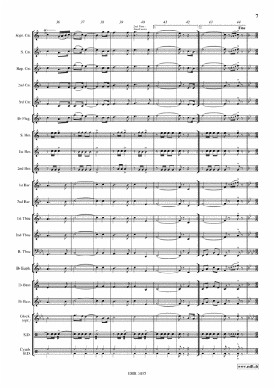 The Big Guard Brass Band scores gallery preview page 8