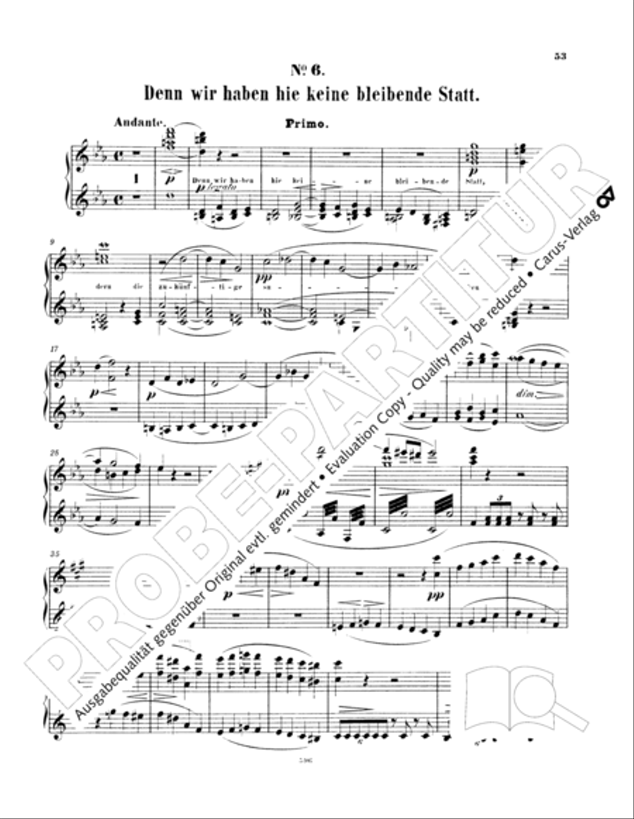 Ein Deutsches Requiem (German Requiem) Piano Duet scores gallery preview page 62