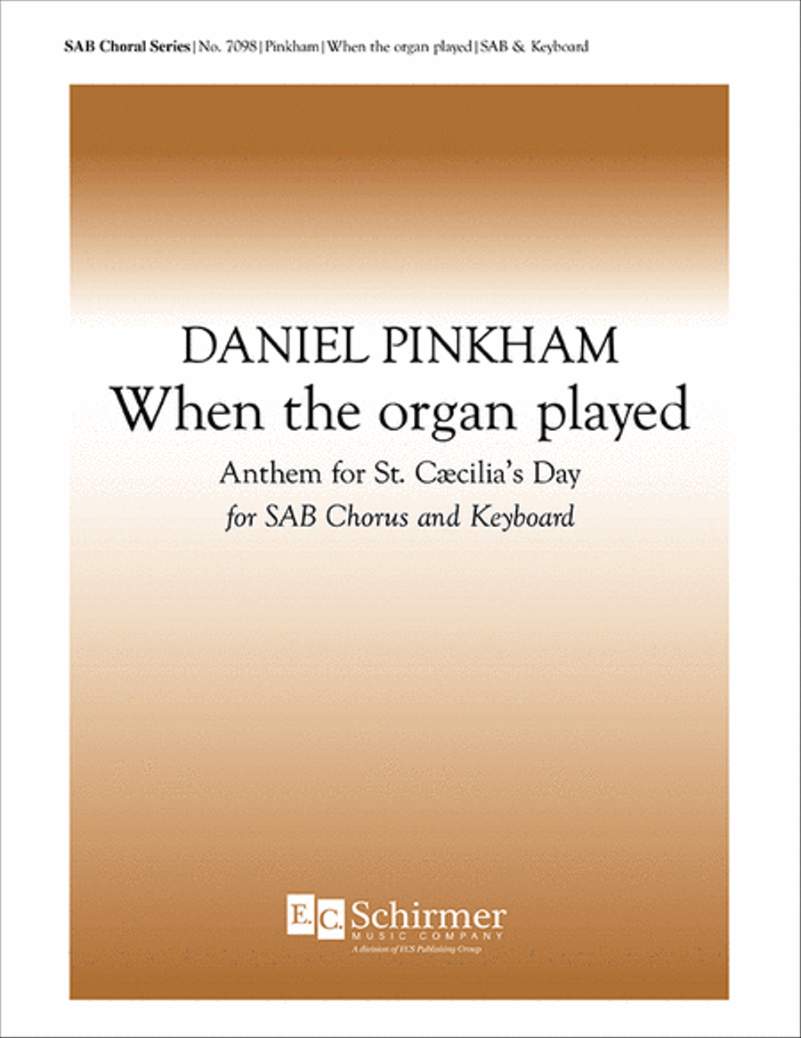 When the Organ Played 3-Part scores gallery preview page 1