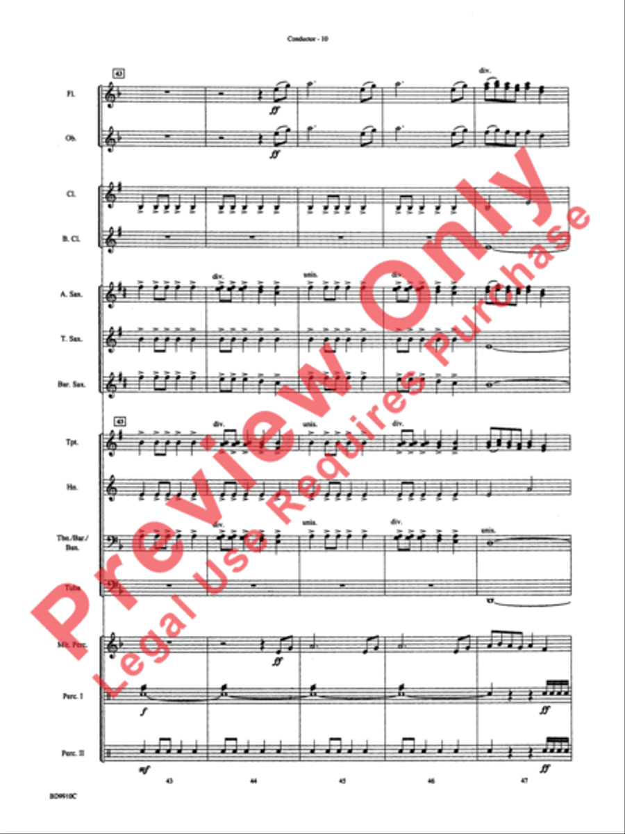 Voodoo Dance Concert Band scores gallery preview page 13