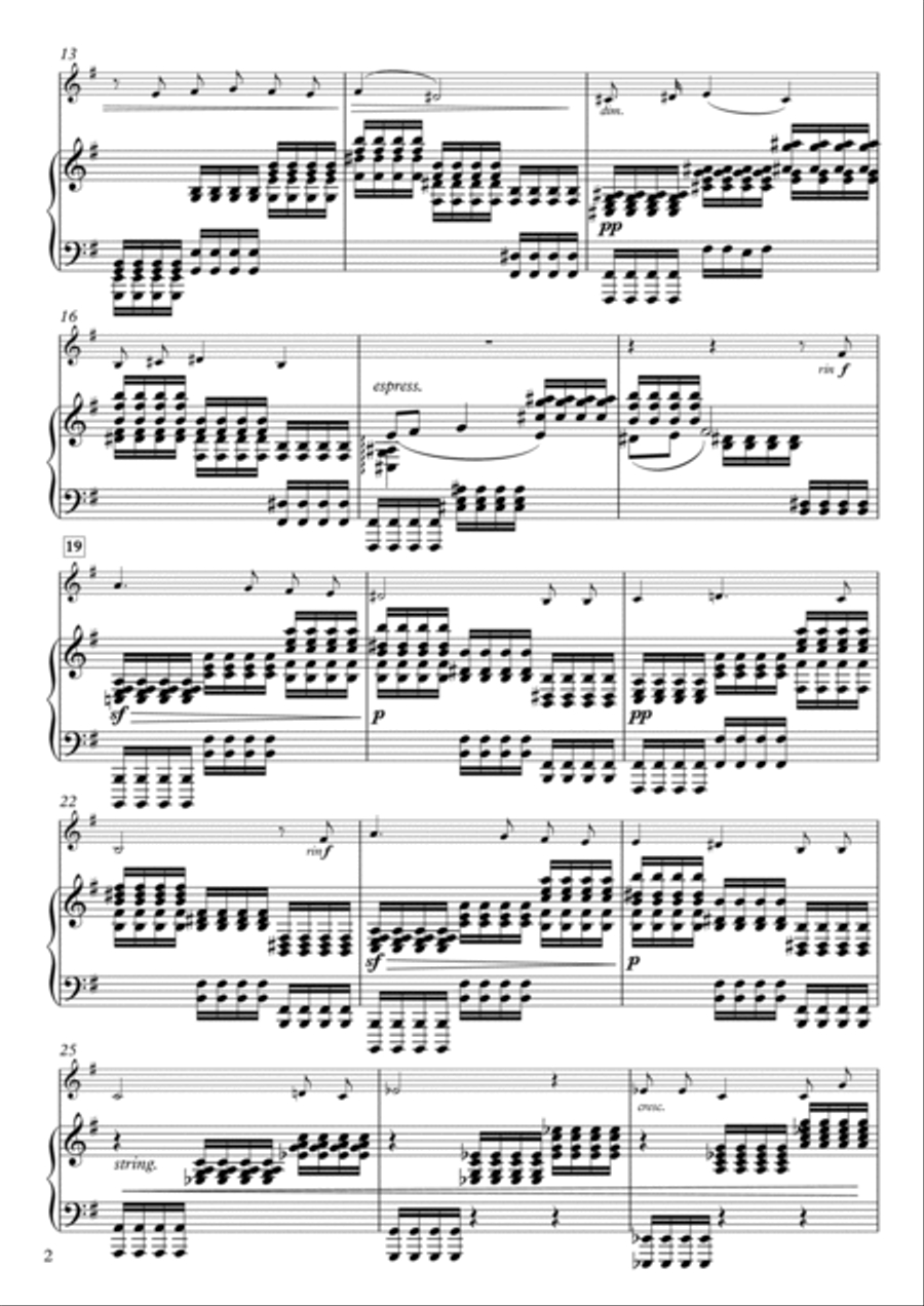 Aria: 'Mon coeur s'ouvre à ta voix' from Samson et Dalila, Op. 47 in G Major (for Cello & Piano) Piano scores gallery preview page 2