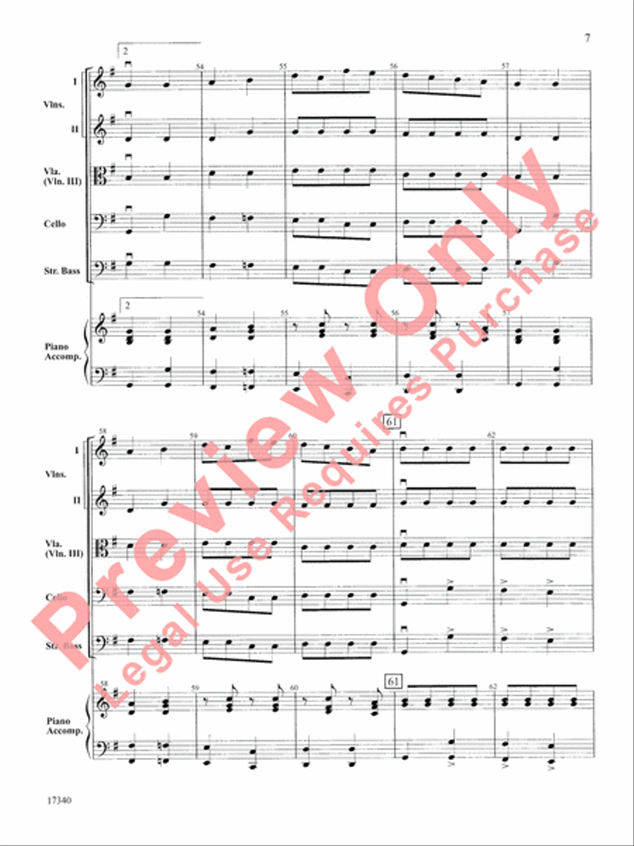 Can-Can Can-Can String Orchestra scores gallery preview page 8