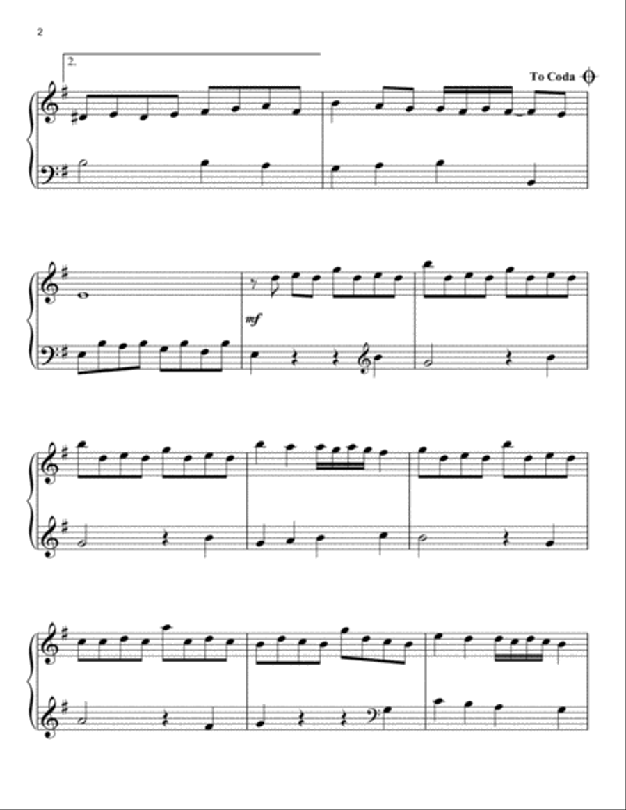 Le Coucou Le Coucou Easy Piano scores gallery preview page 2