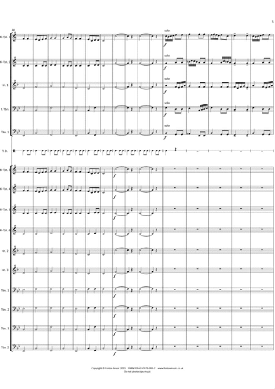 Mattachins Brass Ensemble scores gallery preview page 5