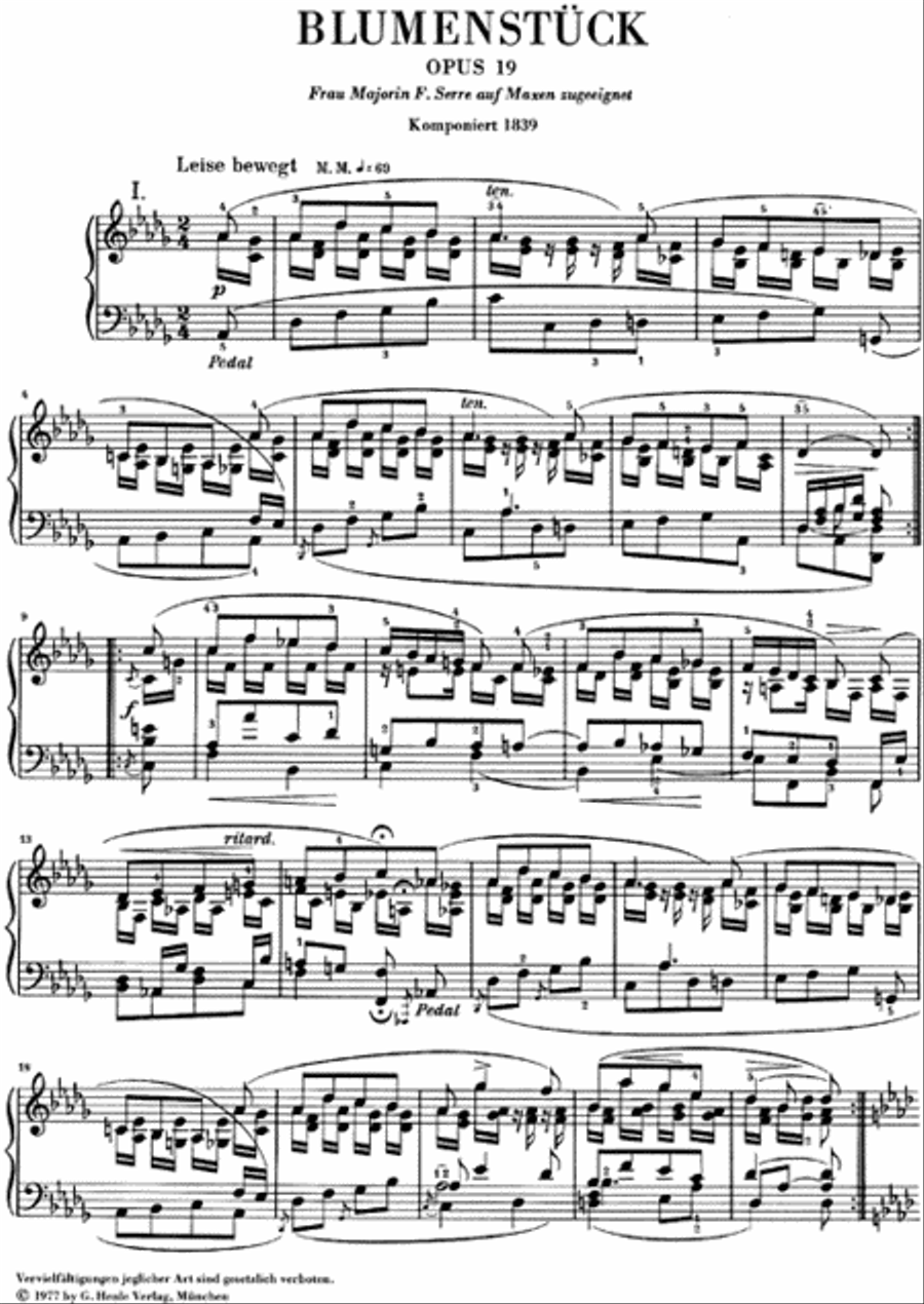 Flower Piece D-flat Major Op. 19