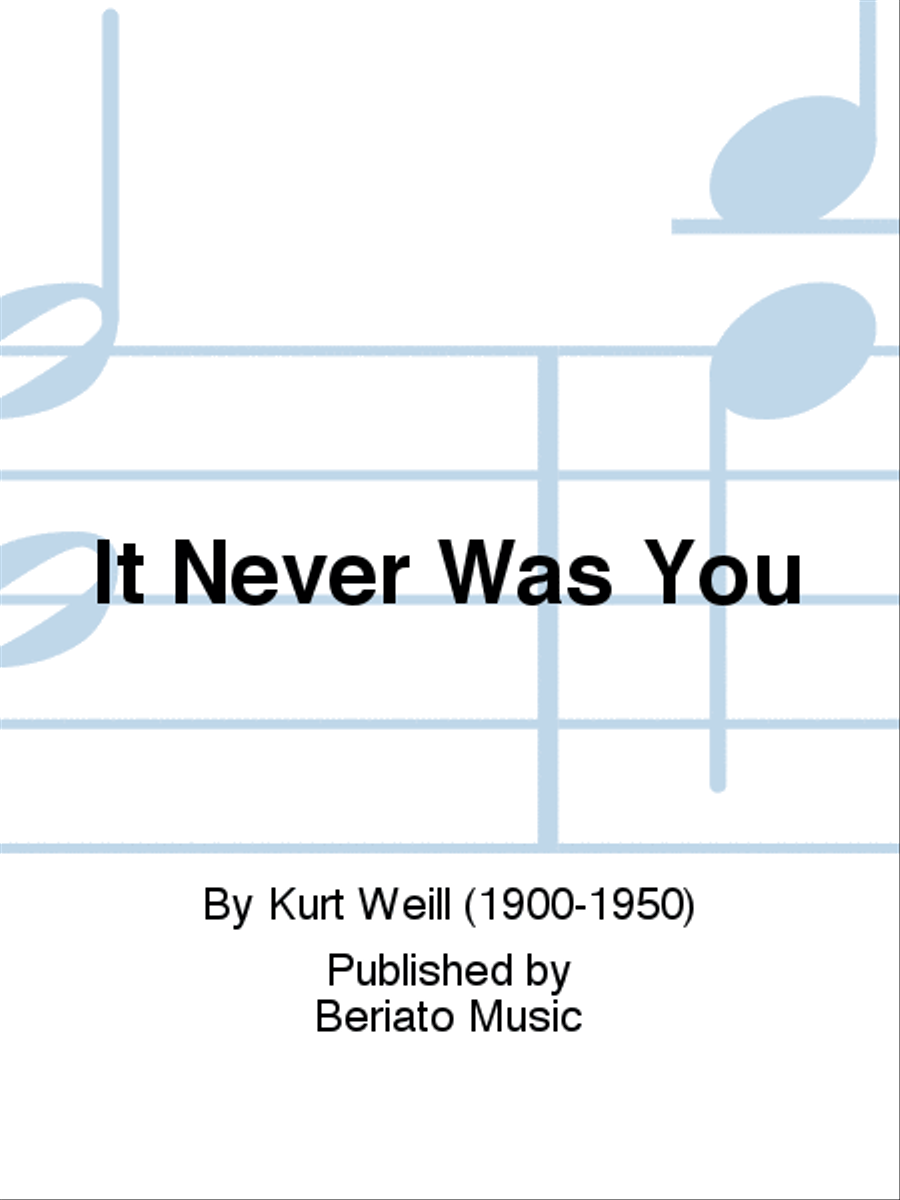It Never Was You Piano, Vocal, Guitar scores gallery preview page 1