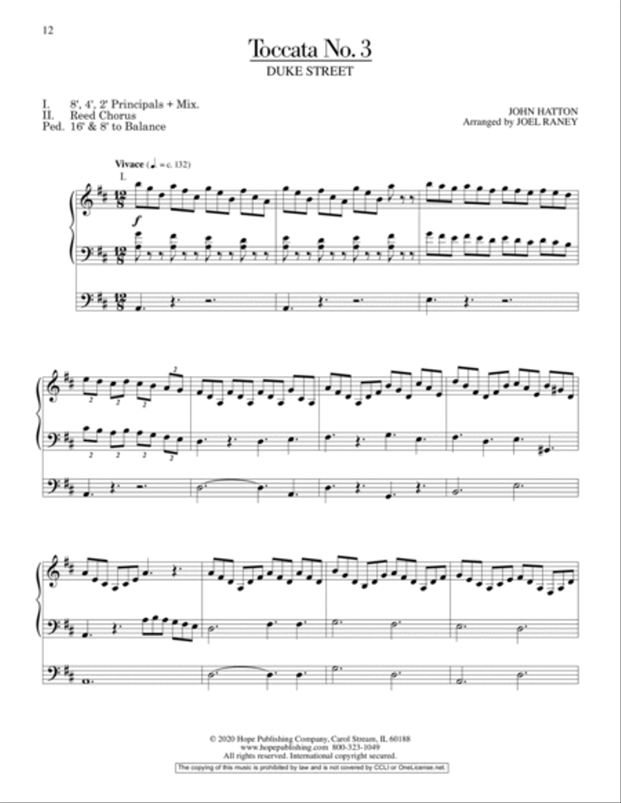 Ten Toccatas On Classic Hymn Tunes for Organ Organ Solo scores gallery preview page 5