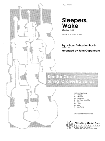 Sleepers, Wake (Cantata #140) - Full Score