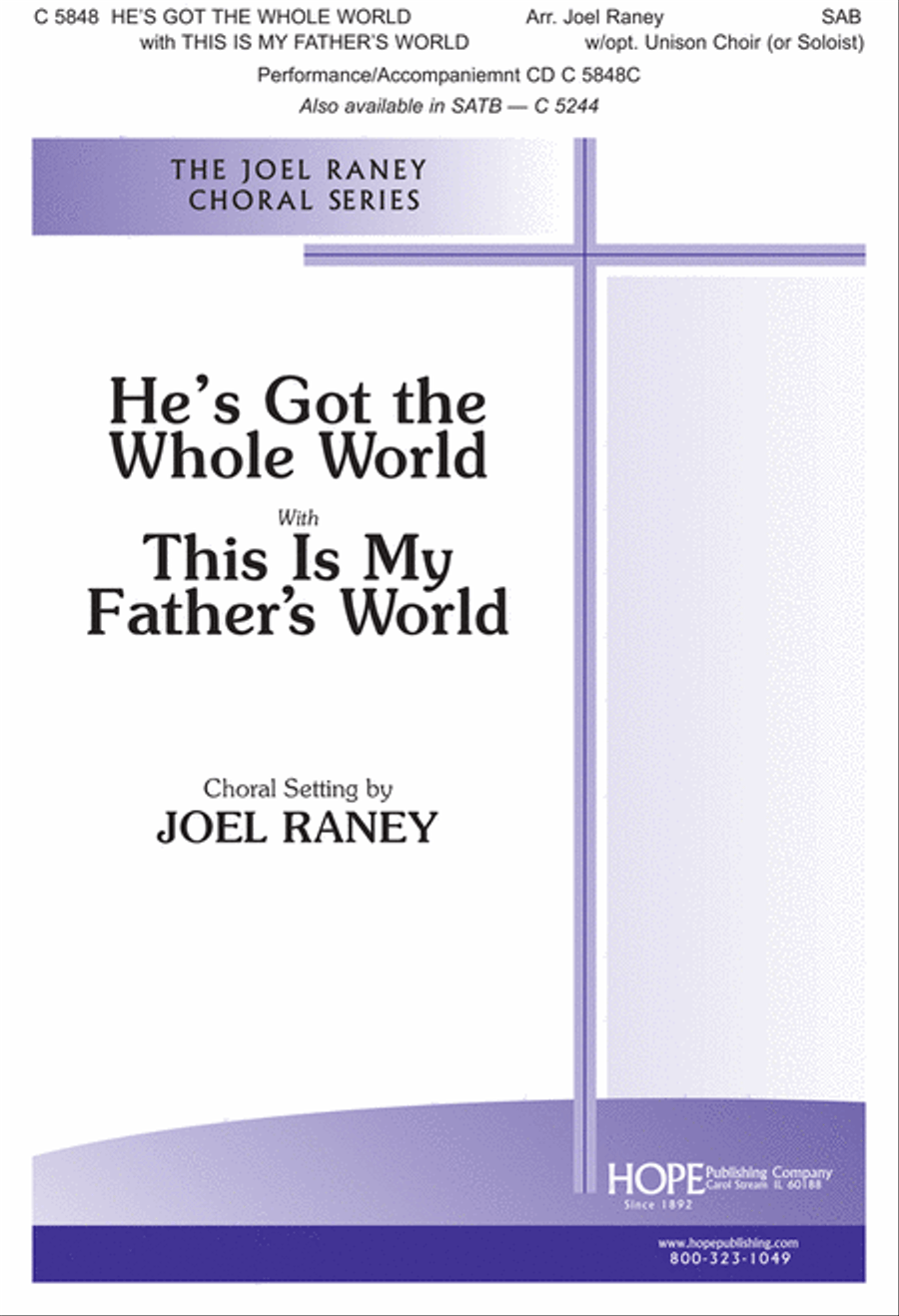 He's Got the Whole World with This Is My Father's World He's Got the Whole World with This Is My Father's World Unison Choir scores gallery preview page 1