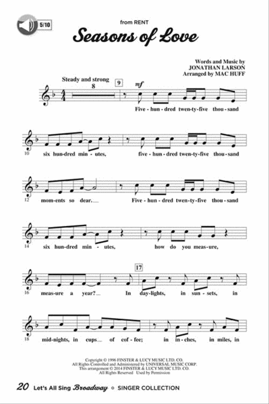 Let's All Sing Broadway Choir scores gallery preview page 2