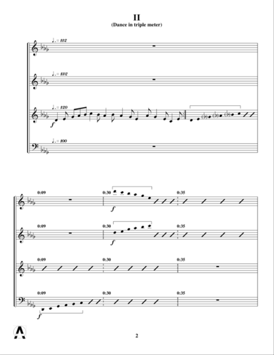 Interludes I-V Interludes I-V Small Ensemble scores gallery preview page 4