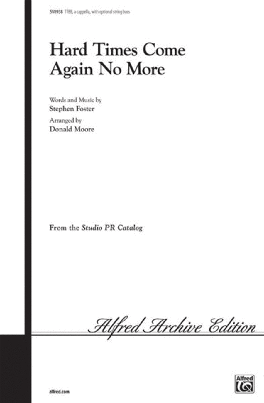 Hard Times Come Again No More Men's Choir scores gallery preview page 1
