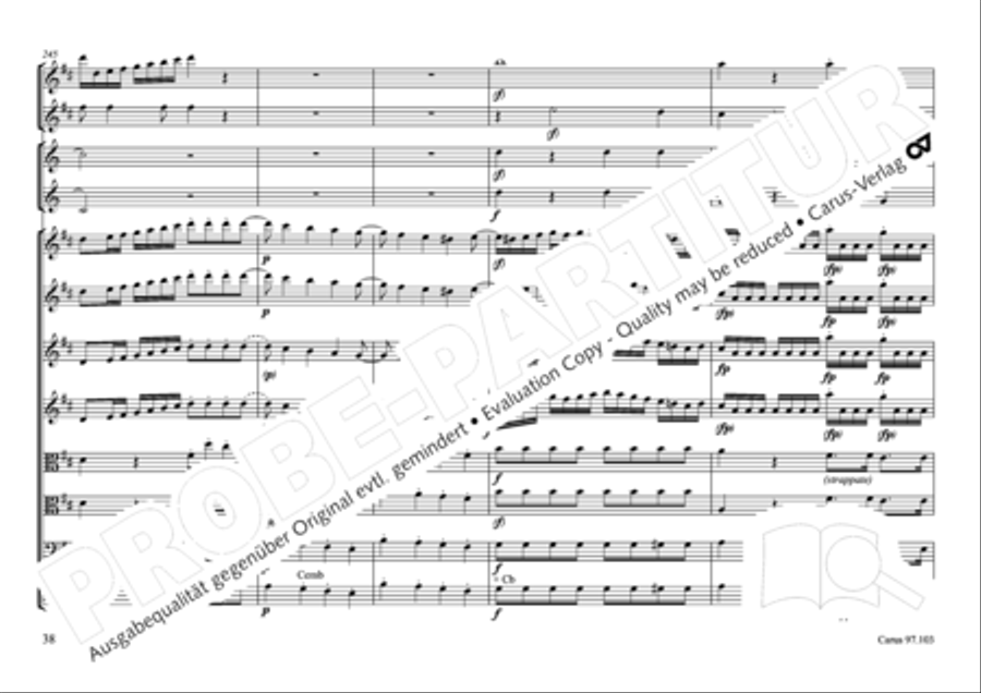 Concertone in D major Horn scores gallery preview page 39