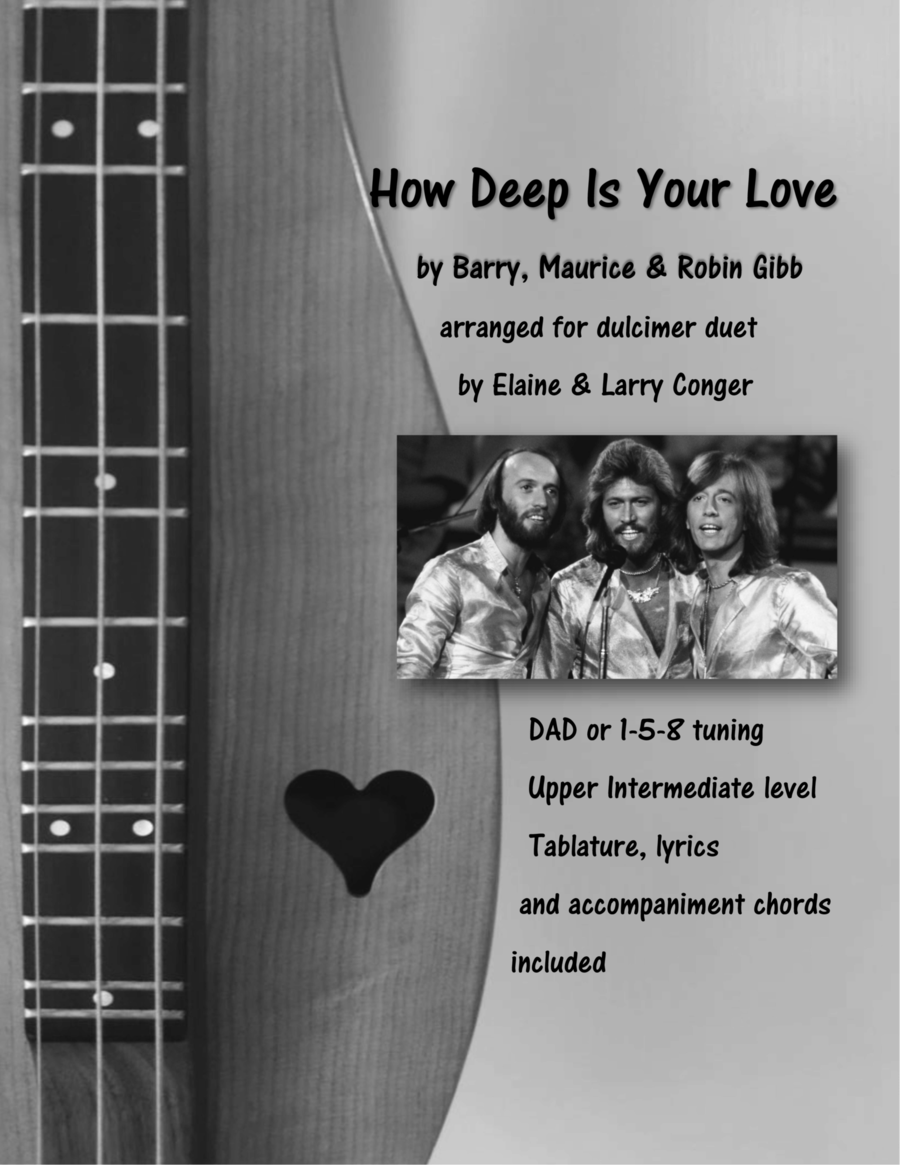 How Deep Is Your Love from the Motion Picture SATURDAY NIGHT FEVER Dulcimer scores gallery preview page 1