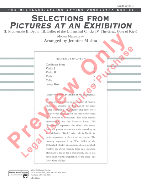 Pictures at an Exhibition, Selections from image number null