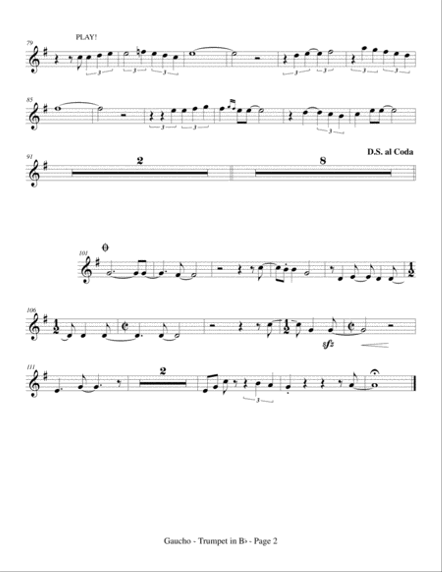 Gaucho Gaucho Small Ensemble scores gallery preview page 3