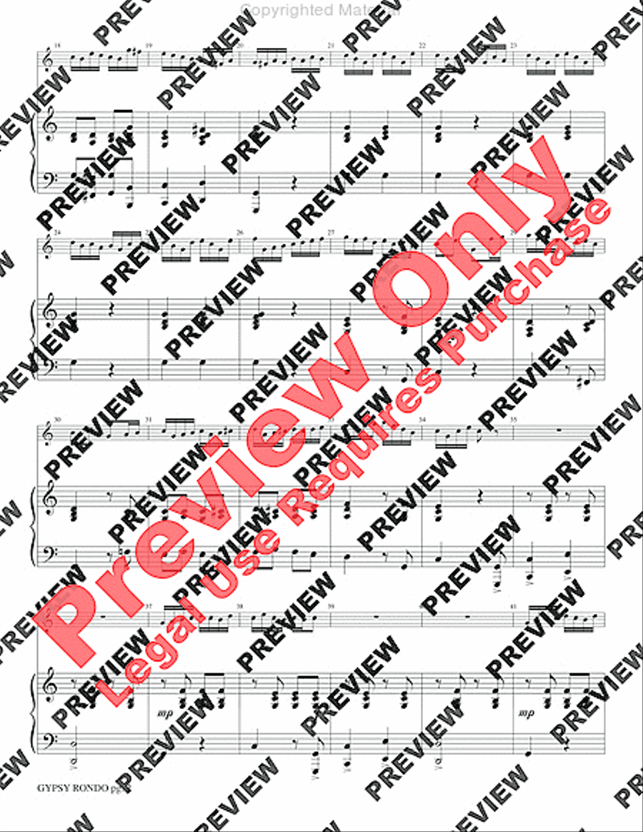 Gypsy Rondo Small Ensemble scores gallery preview page 4