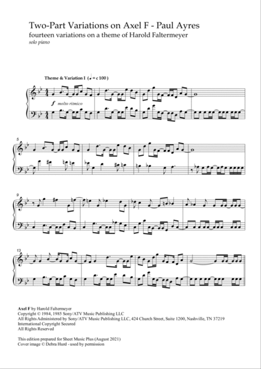 Axel F Axel F Piano Solo scores gallery preview page 2