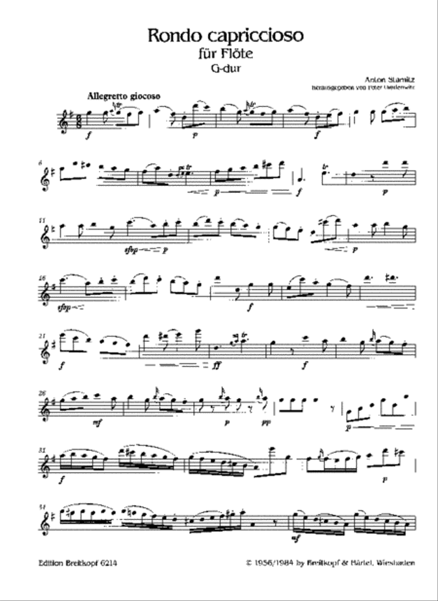 Rondo capriccioso in G major Flute Solo scores gallery preview page 2