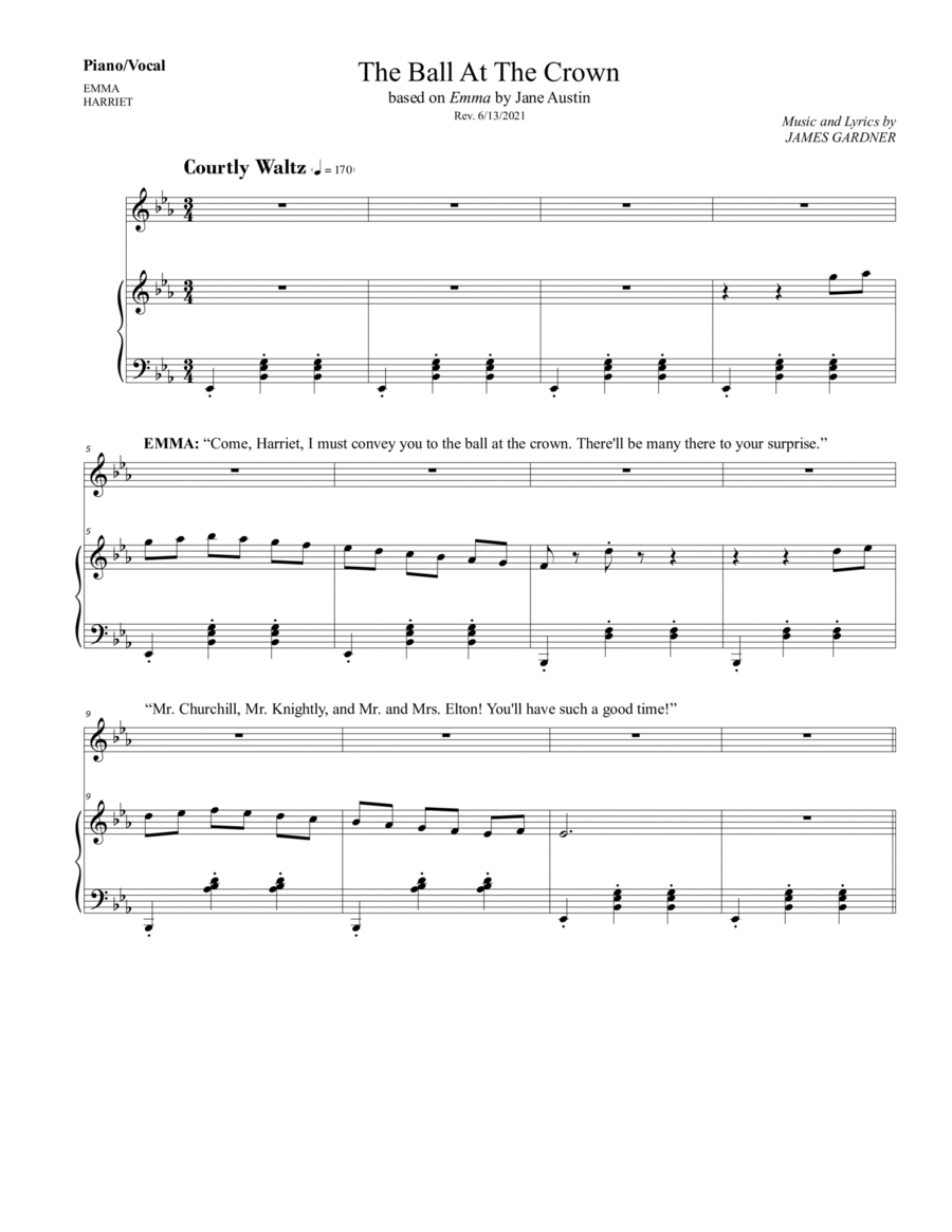 The Ball At The Crown Voice scores gallery preview page 1