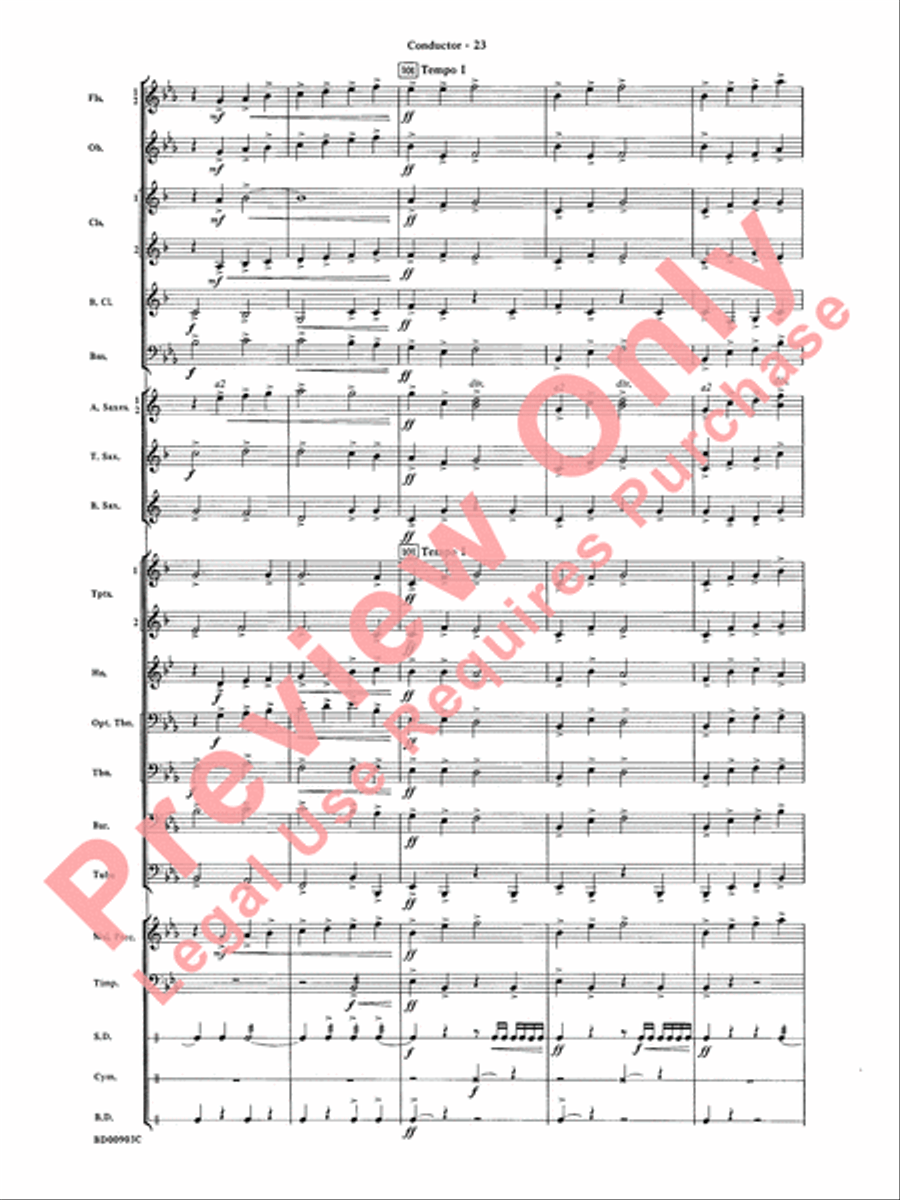 Crestar Overture Crestar Overture Concert Band scores gallery preview page 26
