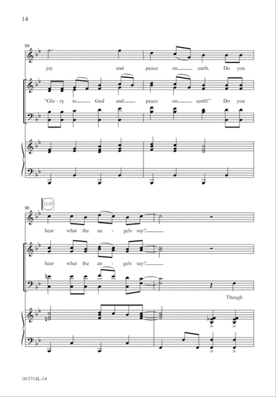 Glory Is A-Coming Our Way 4-Part scores gallery preview page 14