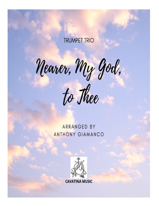 Book cover for Nearer, My God, to Thee - trumpet trio