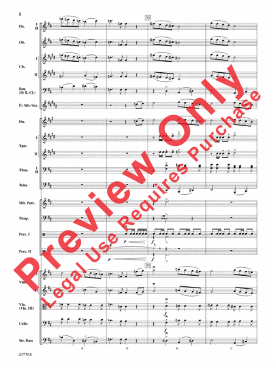 From the Realms of Glory! Full Orchestra scores gallery preview page 9