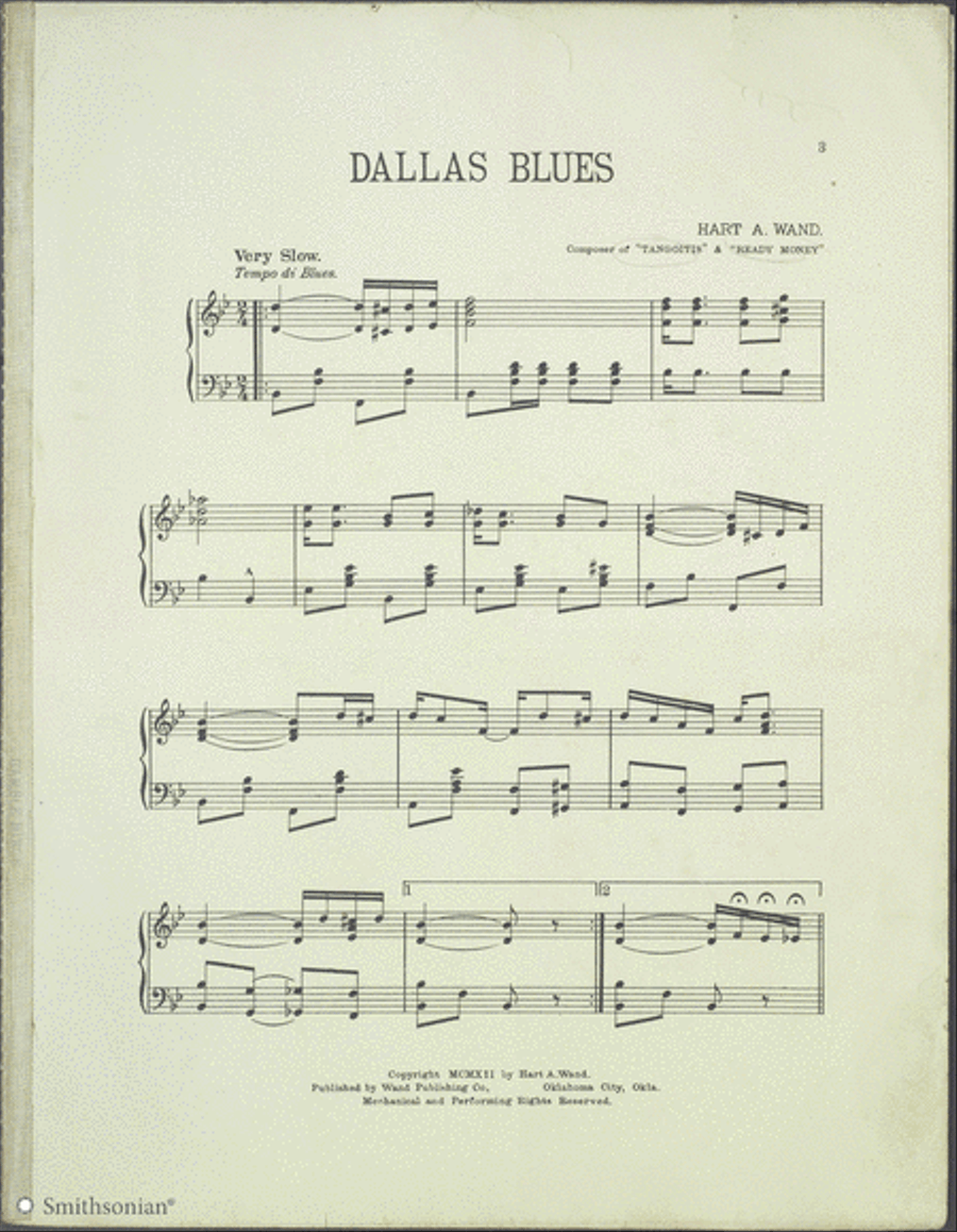 Dallas Blues Dallas Blues Piano Solo scores gallery preview page 2
