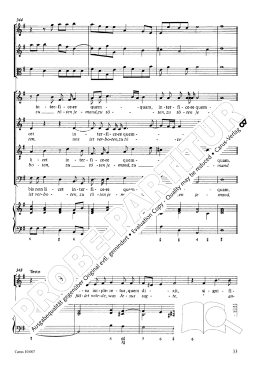 St. John Passion (Johannes-Passion) TB scores gallery preview page 34