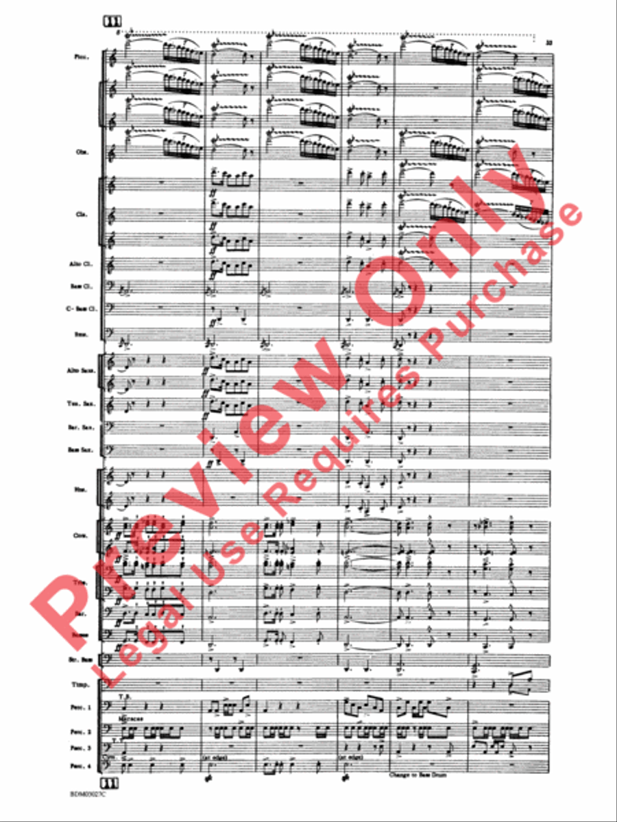 La Fiesta Mexicana Concert Band scores gallery preview page 36