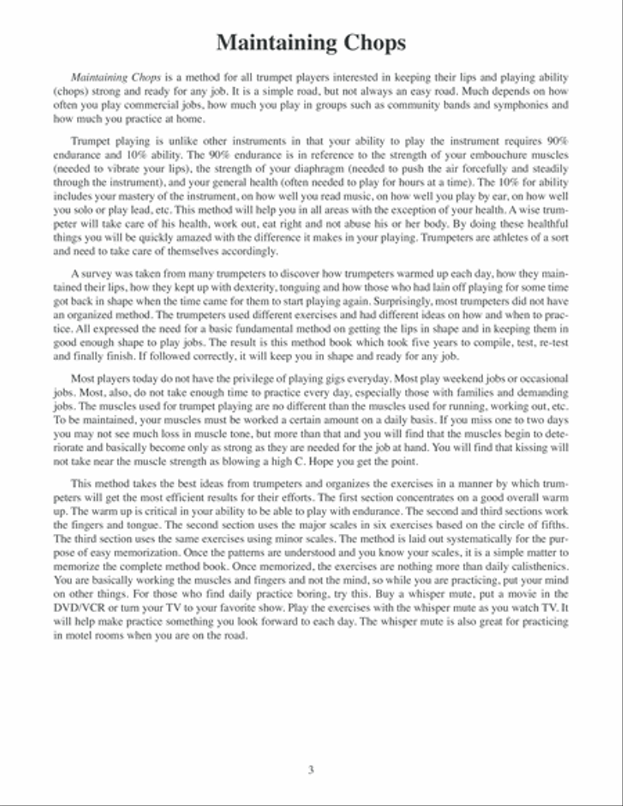 Maintaining Trumpet Chops Bugle scores gallery preview page 4