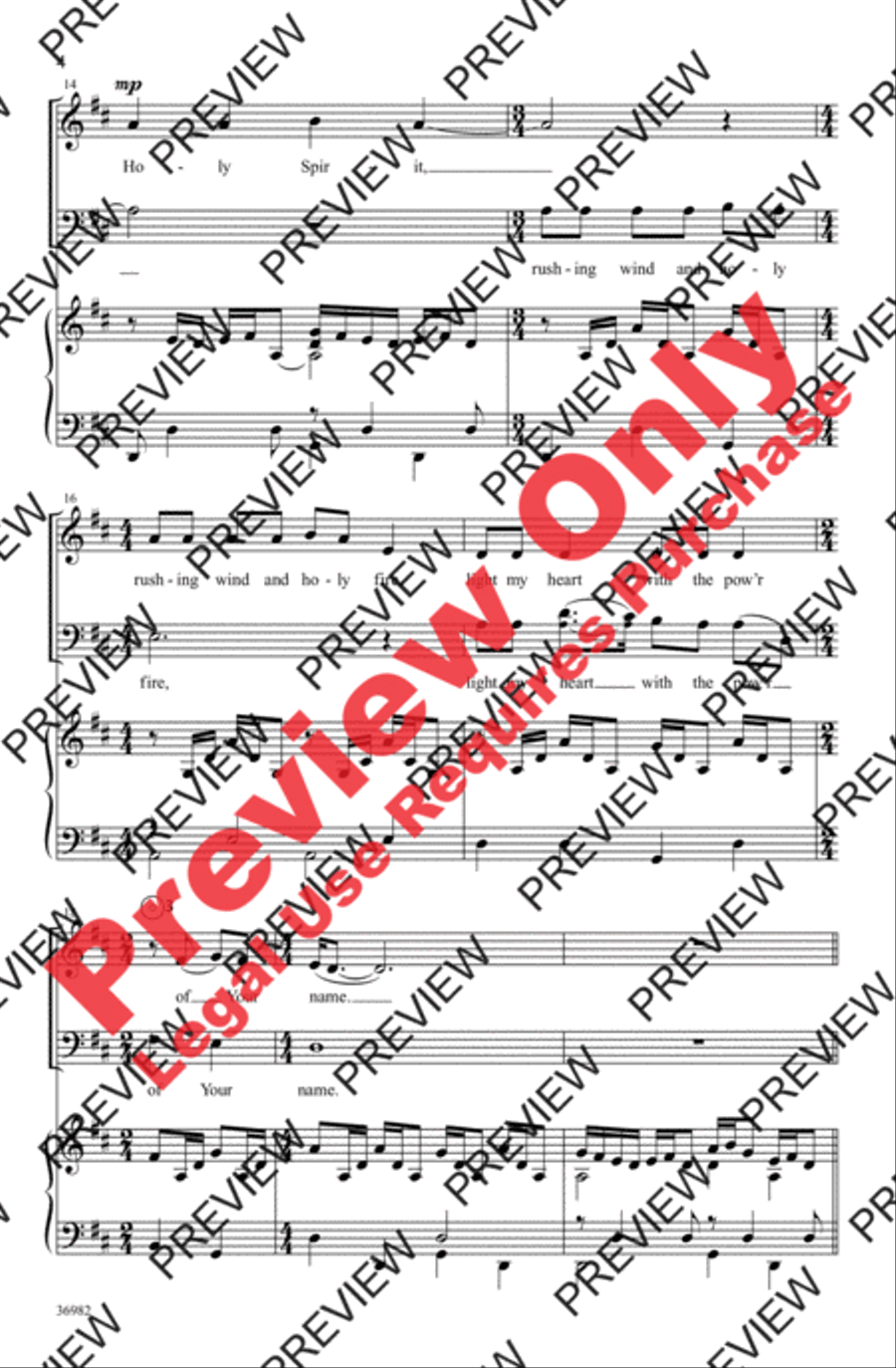 The Flame 3-Part scores gallery preview page 4