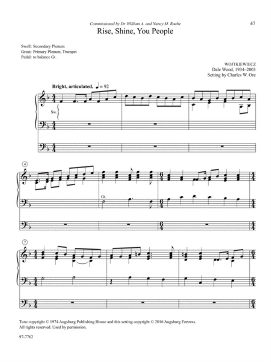 Eleven Compositions for Organ, Set X Organ scores gallery preview page 12