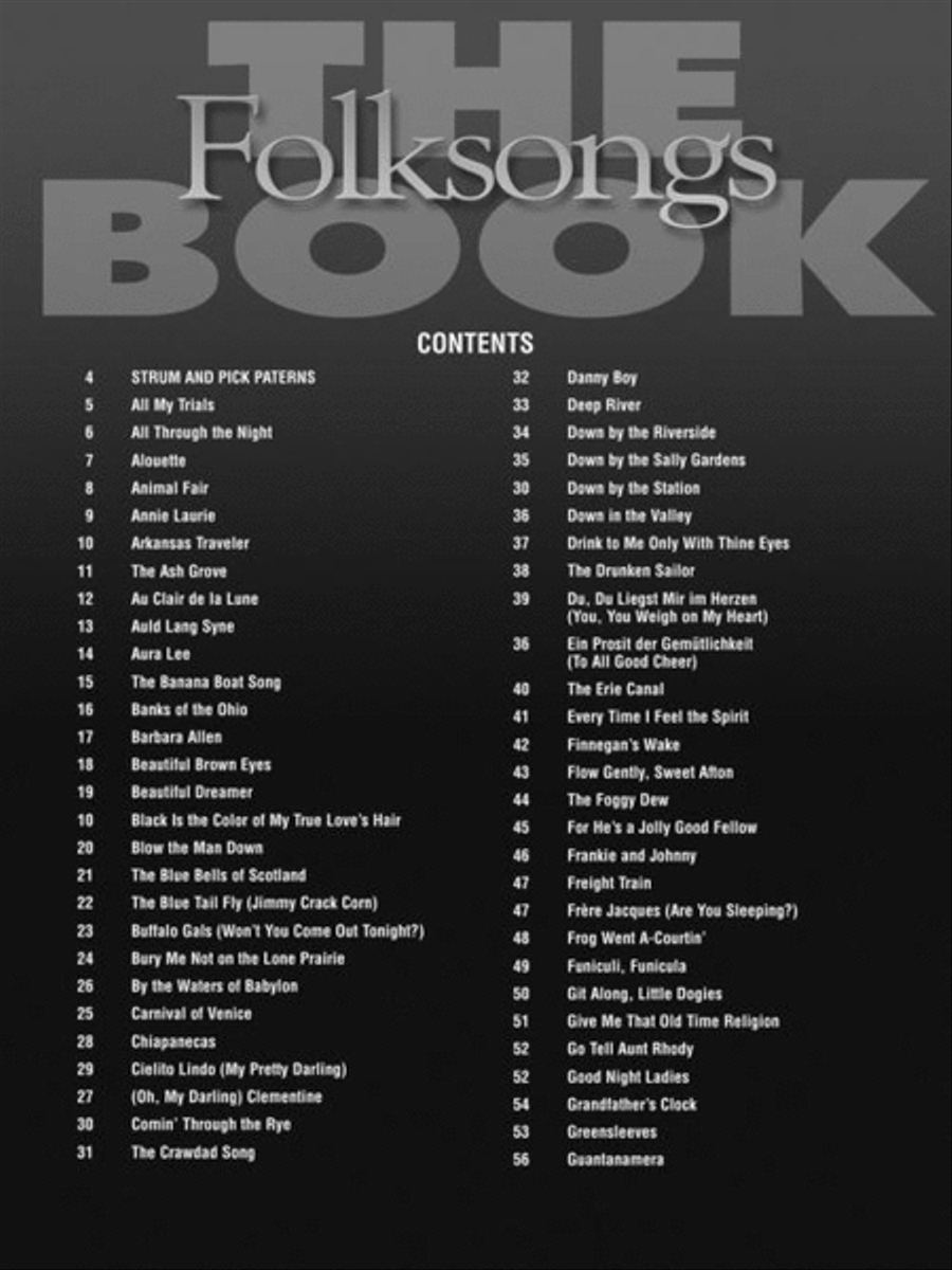 The Folksongs Book The Folksongs Book Acoustic Guitar scores gallery preview page 3