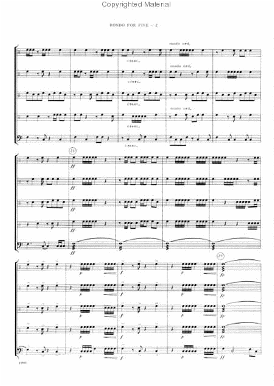 Rondo For Five Rondo For Five Percussion scores gallery preview page 3