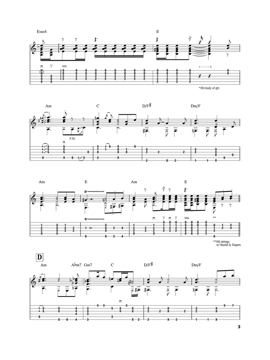 The House Of The Rising Sun Acoustic Guitar scores gallery preview page 3