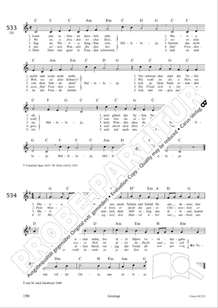 Gitarrenbuch zum Gotteslob Guitar scores gallery preview page 180