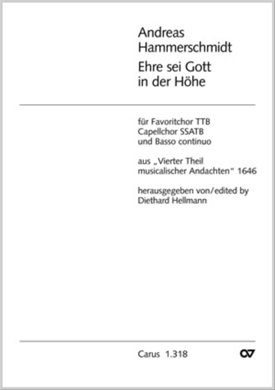 Glory to god in the highest (Ehre sei Gott in der Hohe) TTB scores gallery preview page 1