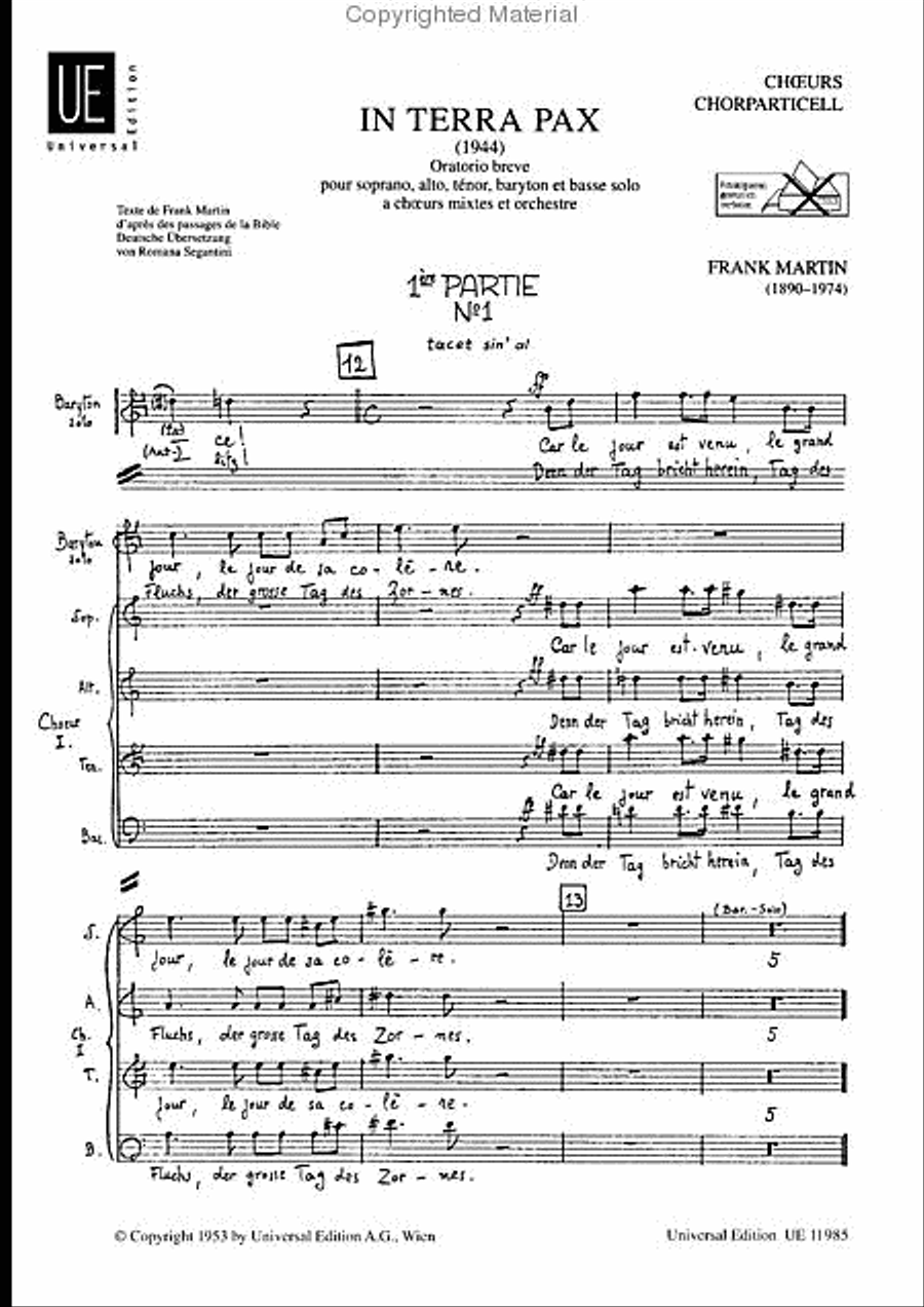 In Terra Pax, Ch. Sc. (Ger/Fre School and Community scores gallery preview page 2