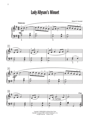 Lady Allyson's Minuet - Piano Solo