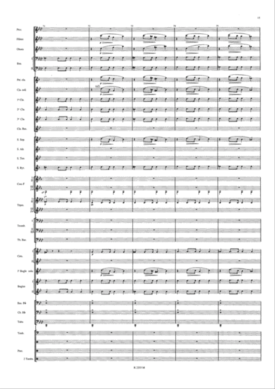 Symphonie Funebre et Triomphale Concert Band scores gallery preview page 16