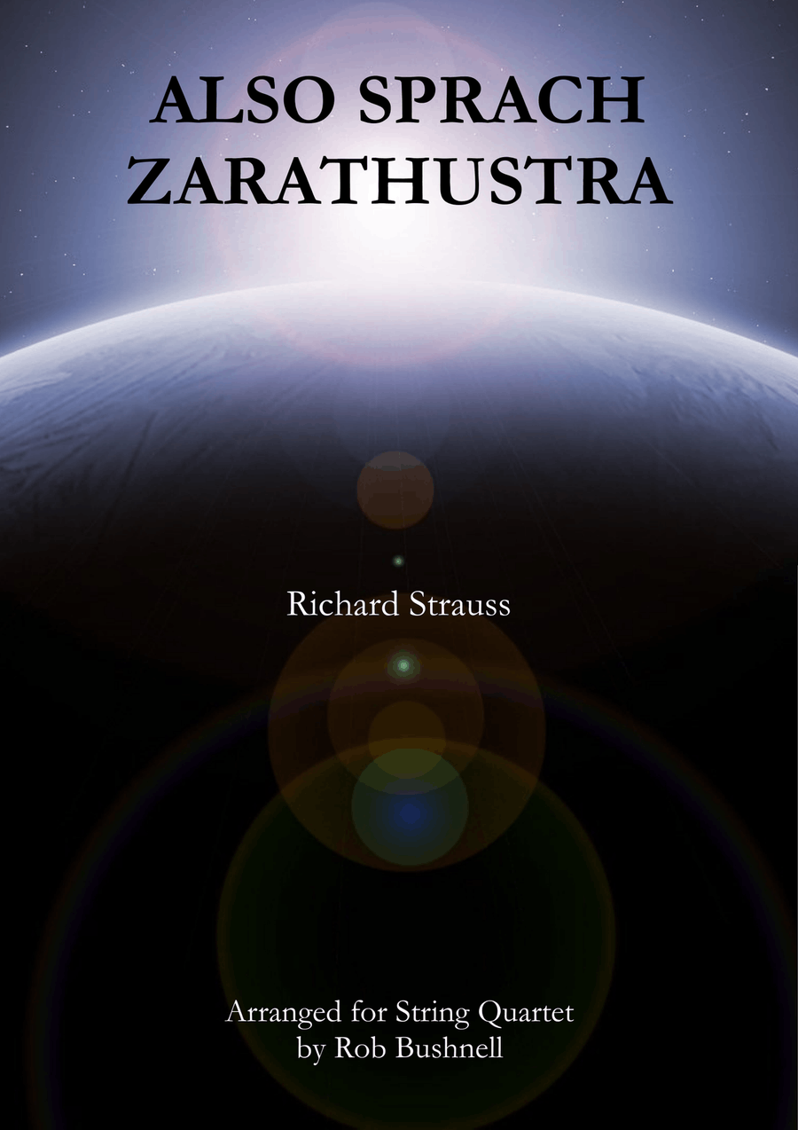 Also sprach Zarathustra (Richard Strauss) - String Quartet (with optional Percussion) String Quartet scores gallery preview page 1