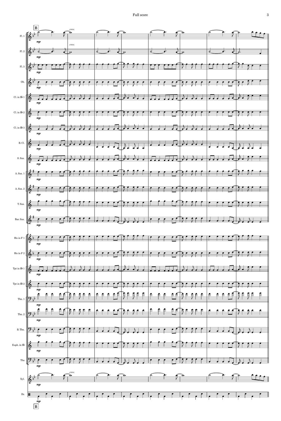 Viva La Vida Viva La Vida Concert Band scores gallery preview page 3