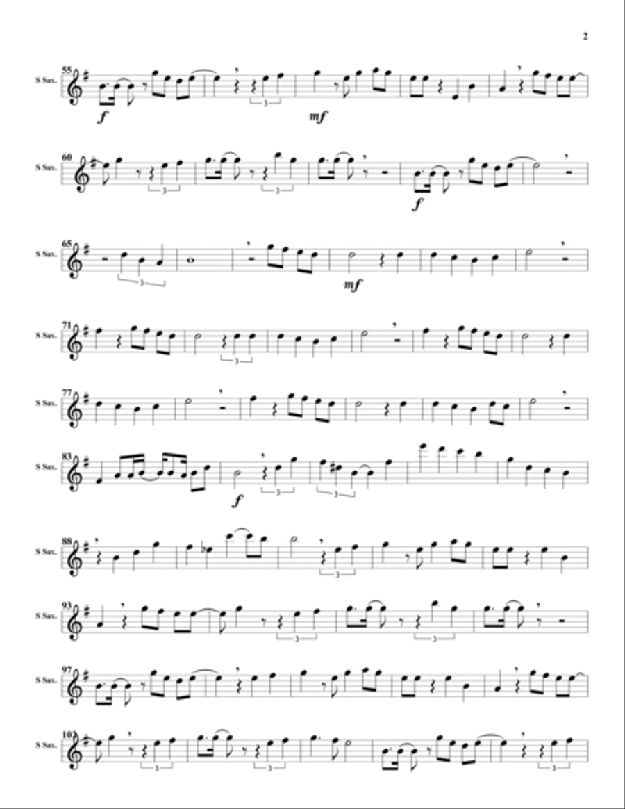 Lessons In Love Soprano Saxophone scores gallery preview page 2