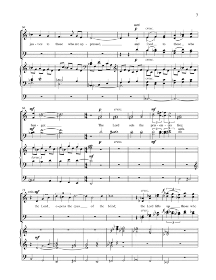 Praise the Lord, O My Soul 4-Part scores gallery preview page 9